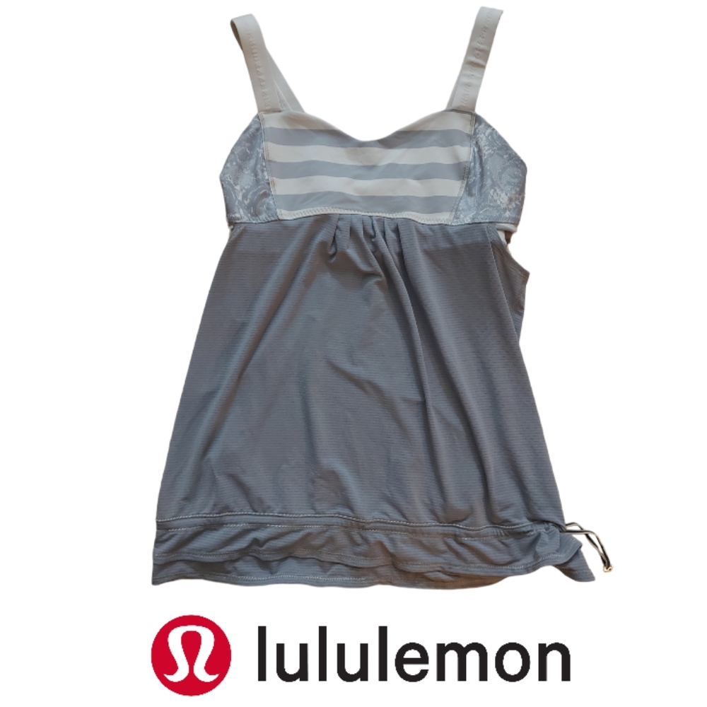 Lululemon Blue & White Tank Top